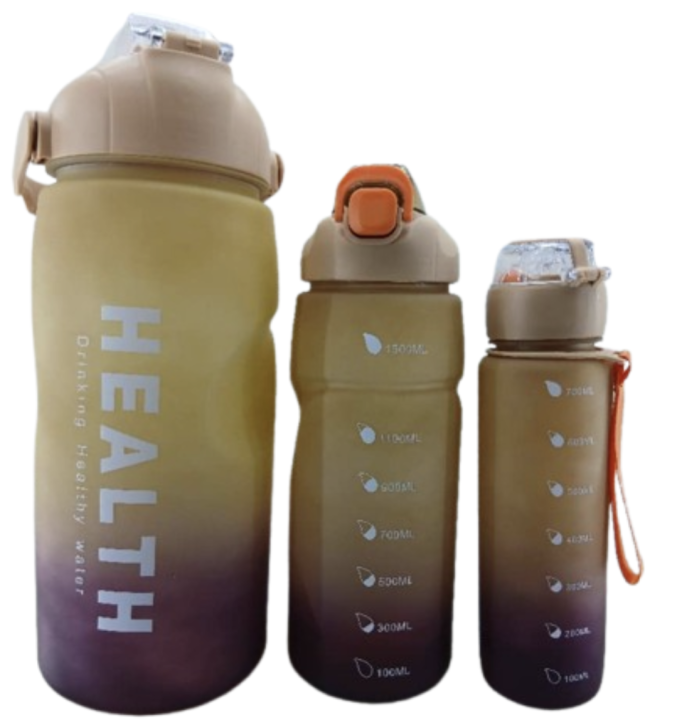 Set of water bottle 700ml+1500ml+3300ml