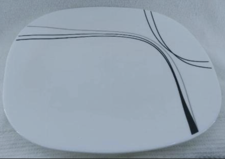 White ceramic plate