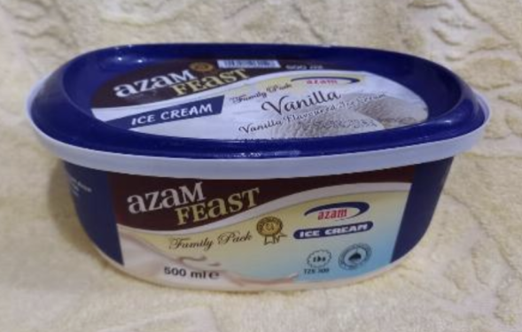 Azam Vanilla ice cream 500gr