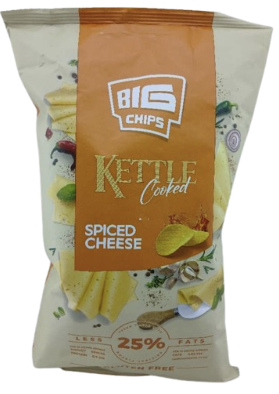 BIG Chips Kettle Cooked Spiced Cheese 115gr