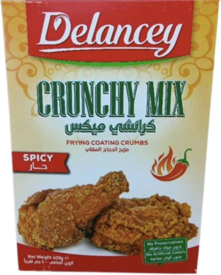Delancey Crunchy Mix Frying Coating Crumbs Spicy 400gr 
RWF4,500