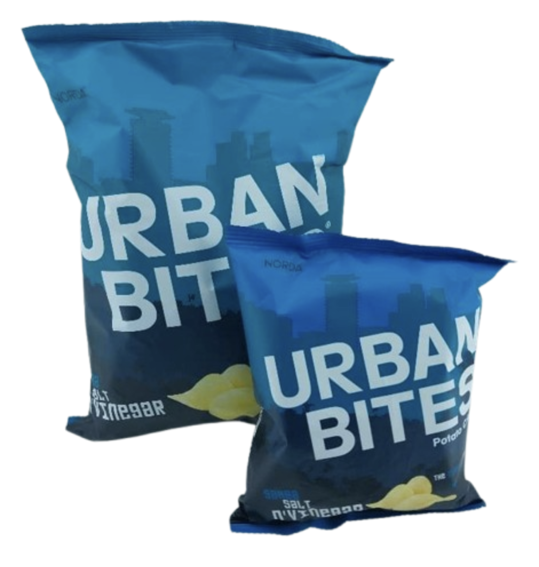 Urban bites potato crisps salt n' vinegar 120 gr