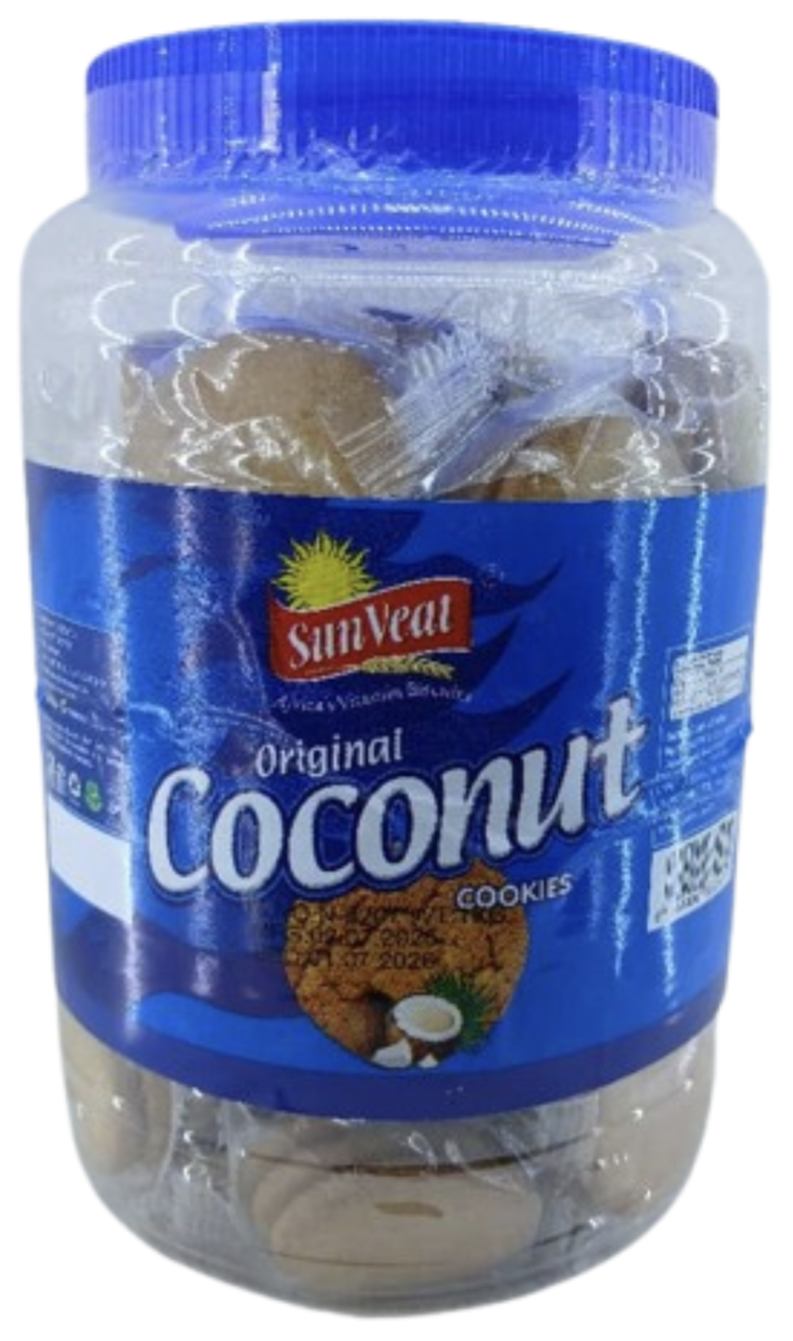 SunVeat Original Coconut cookies 1kg Africa's Vitamin Biscuits