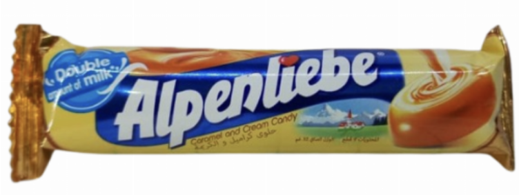 Alpenliebe rich milk caramel candy 9pcs 32gr