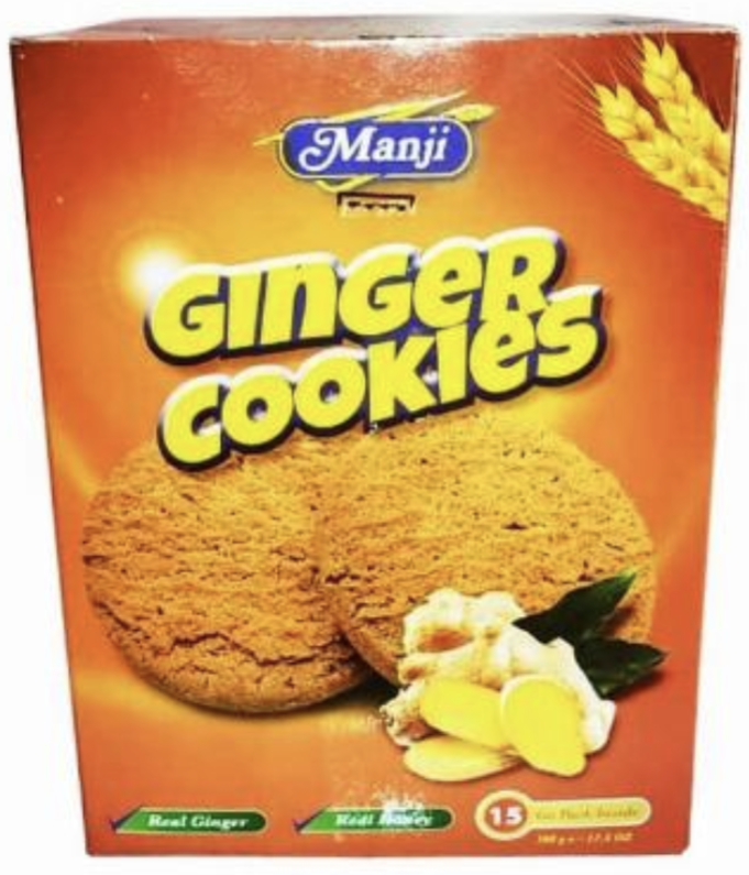 Manji Ginger Cookies 500gr 15Pack inside
