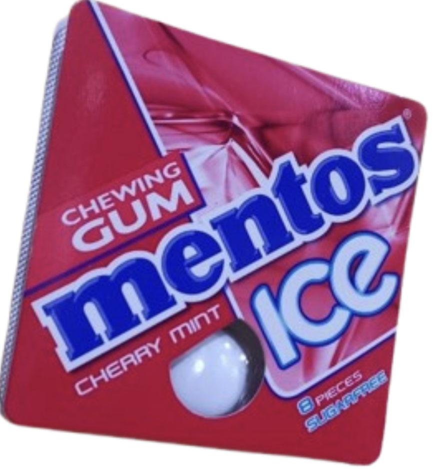 Mentos Cherry Mint Chewing Gum 8pcs*11.44g