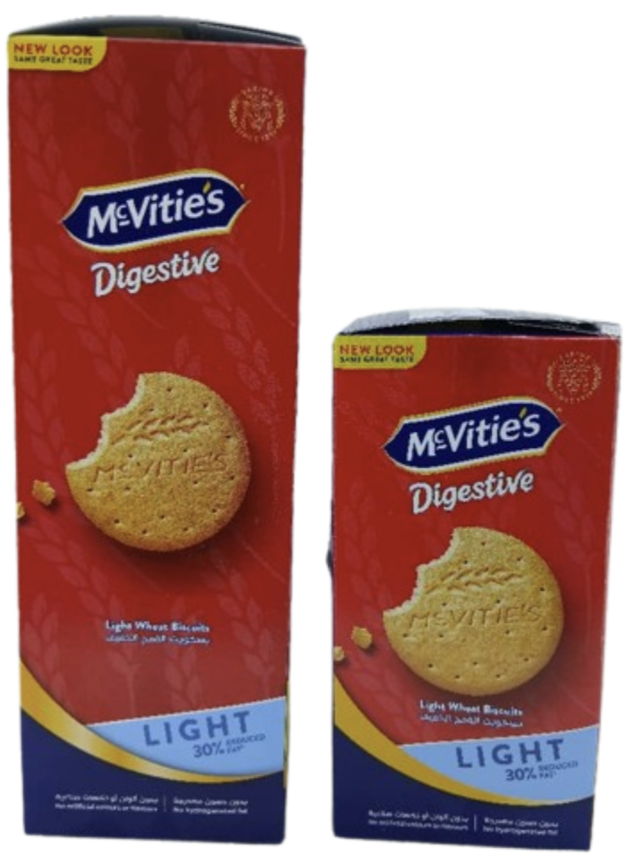 M Vities Digestive Light 30% Reduced Fat Wheat Biscuits