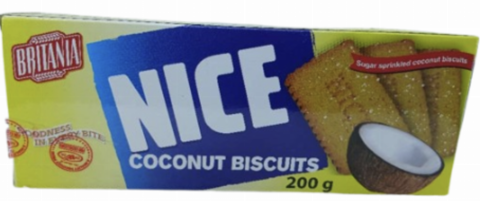 BRITANIA Nice coconut Biscuits 200gr