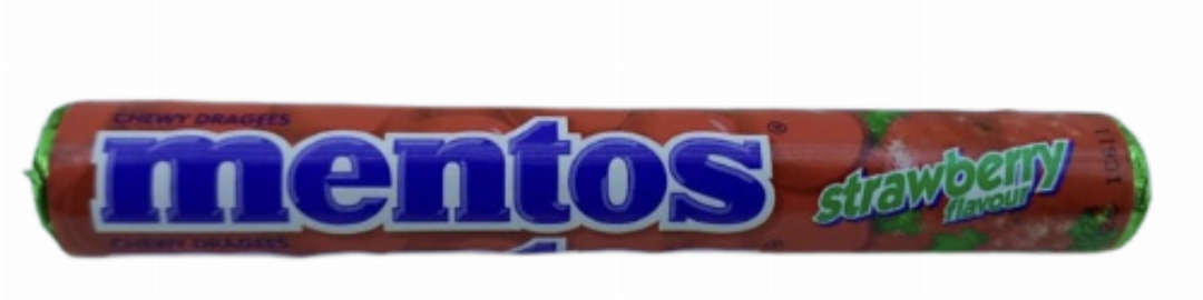 Mentos chewy dragees strawberry flavour 37,5gr