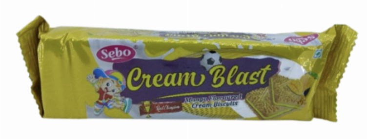 sebo cream blast Mango Flaoured Biscuits 75gr