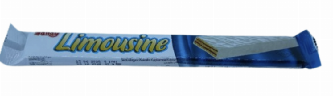 Saray Limousine White Cocolin Coated Wafer with Cocoa Cream and Milk 40 gr