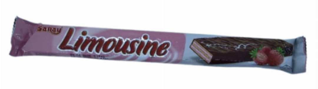 Saray Limousine Cocoa Coated Strawberry Flavoured Cream wafers 40 gr