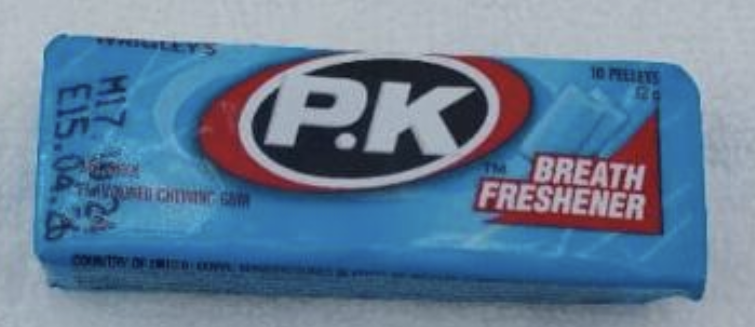P.K Menthol Flavoured Chewing Gum 10 pellets