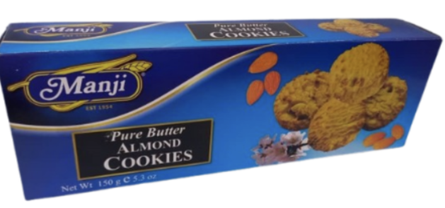 Manji Pure Butter Almond Cookies 150gr