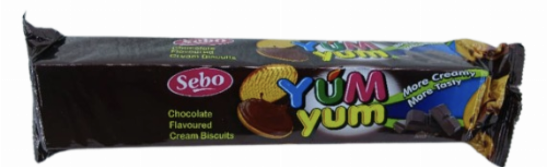 seba YUM YUM Chocolate Flavoured Cream Biscuits 145gr