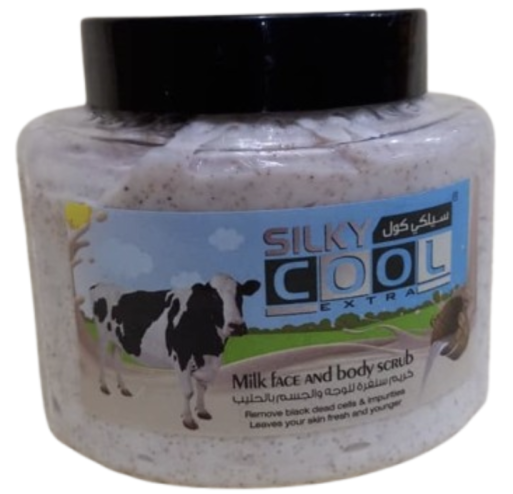 SILKY COOL Extra Milk Face and Body Scrub 500ml