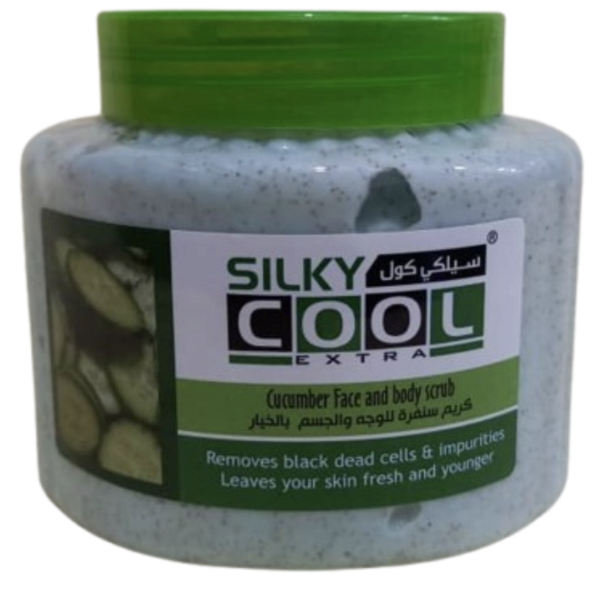 SILKY COOL Cucumber face & body Scrub