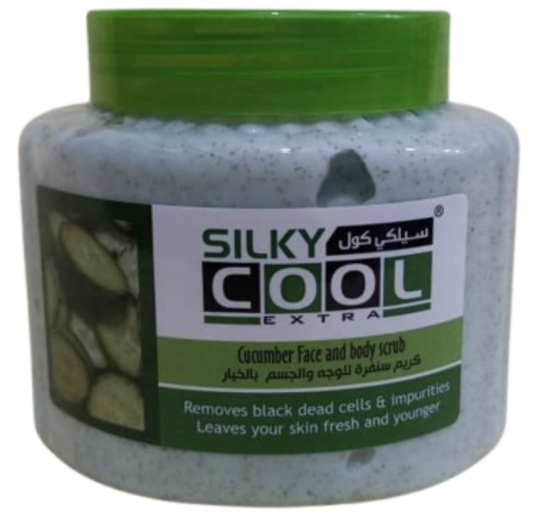 SILKY COOL Cucumber face & body Scrub