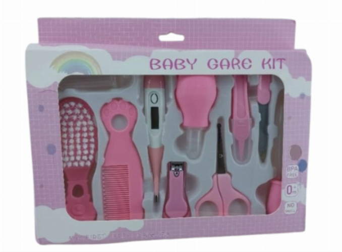 Pink Baby Care Kits 9pcs