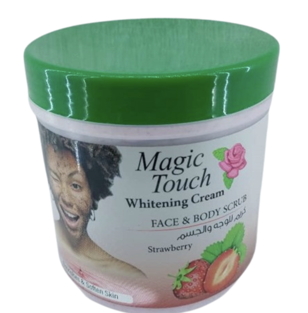 Magic Touch Whitening Cream FACE & BODY SCRUB Strawberry 500ml