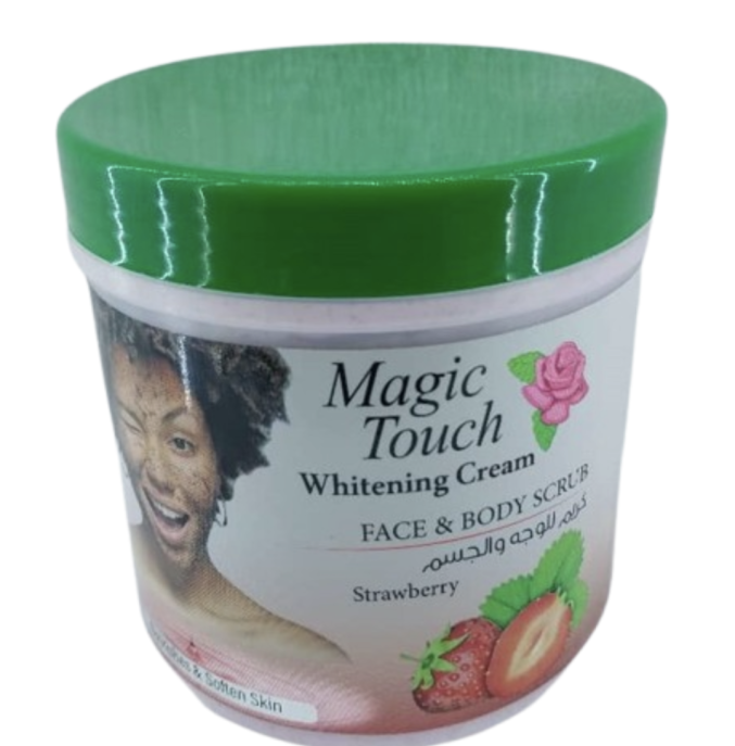 Magic Touch Whitening Cream FACE & BODY SCRUB Strawberry 500ml
