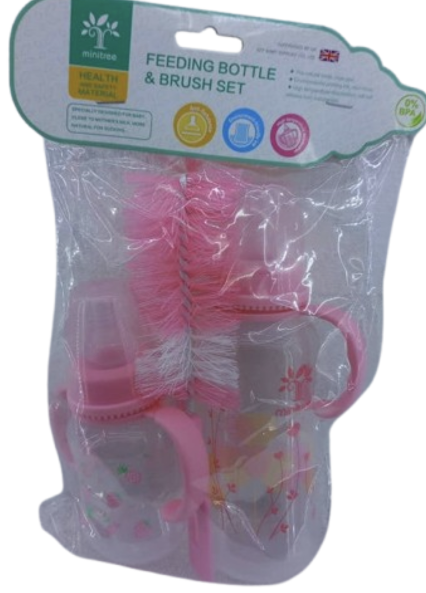 Feeding Bottle & Brush Set