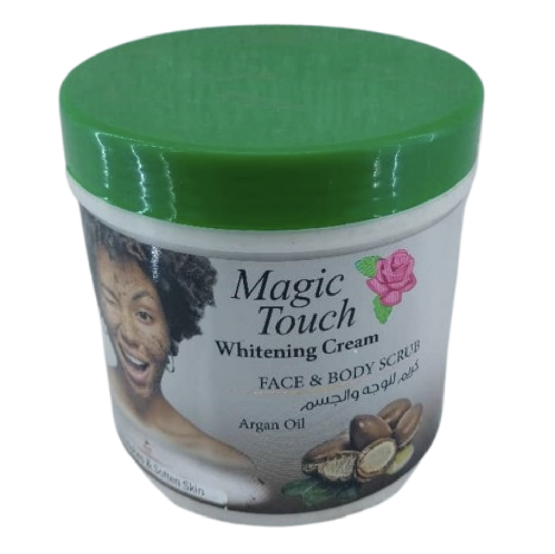 Magic Touch Whitening Cream FACE & BODY SCRUB Argan Oil 500ml
RWF6,500