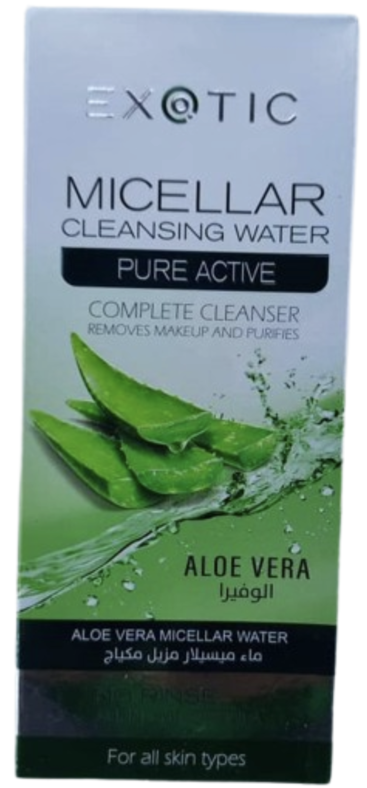 EXOTIC MICELLAR CLEANSING WATER PURE ACTIVE Complete Cleanser ALOE VERA 200..
