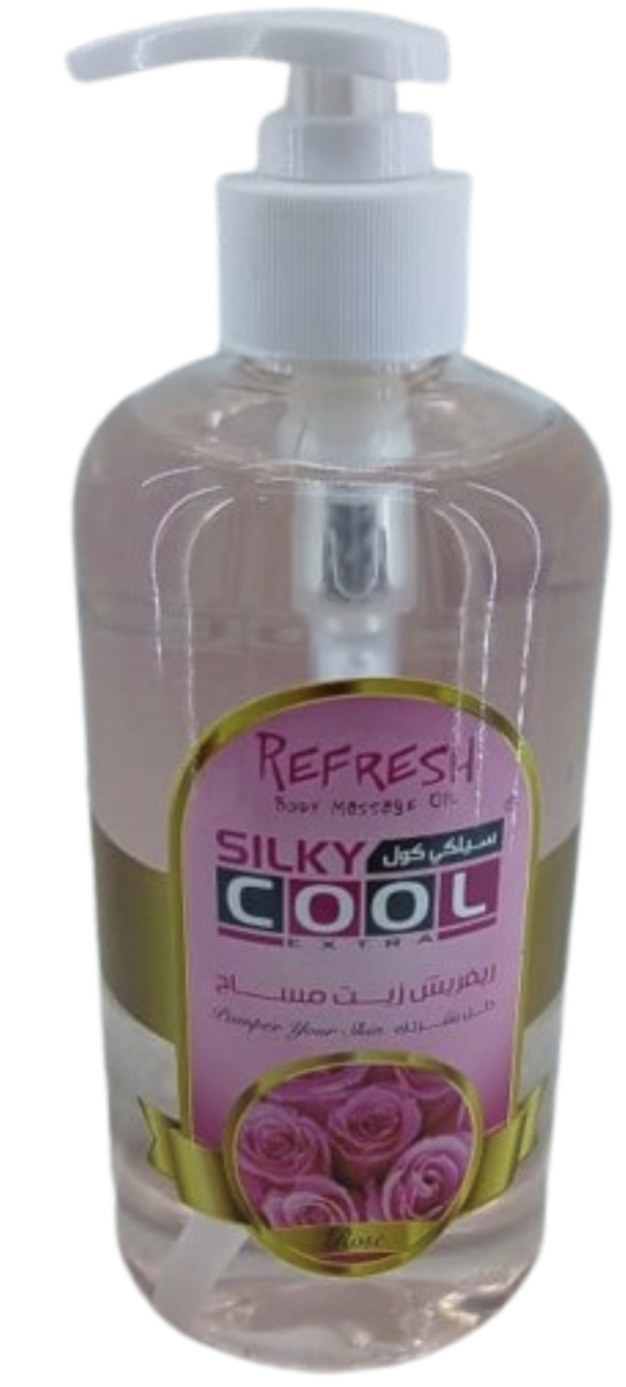 Silky Cool Extra Body Massage Oil Rose 500ml