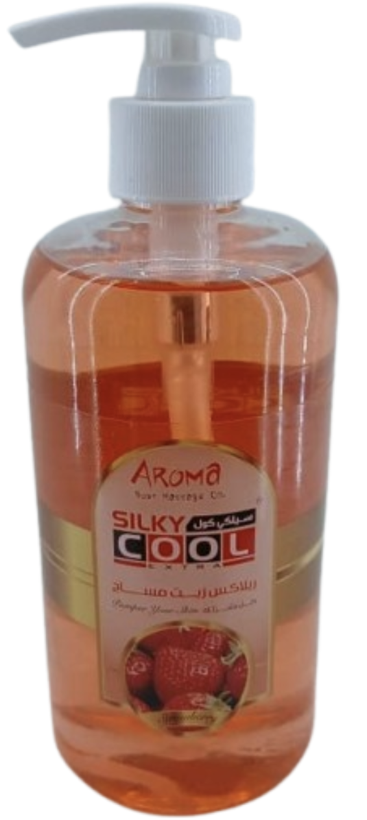 Silky Cool Extra Body Massage Oil Strawberry 500ml