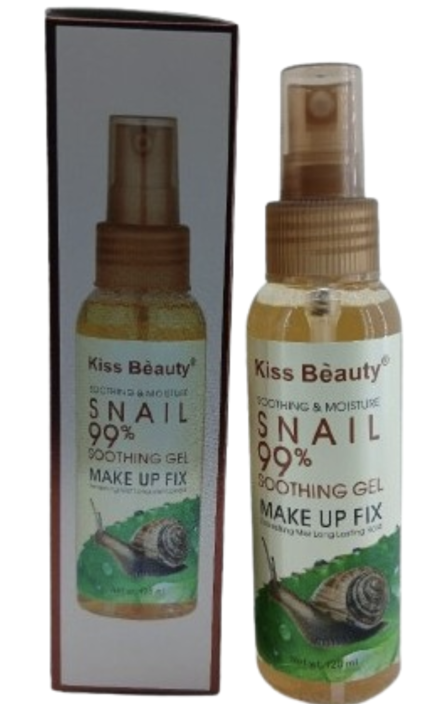 Kiss Beauty Snail 99% Soothing Gel Make Up Fix 120ml