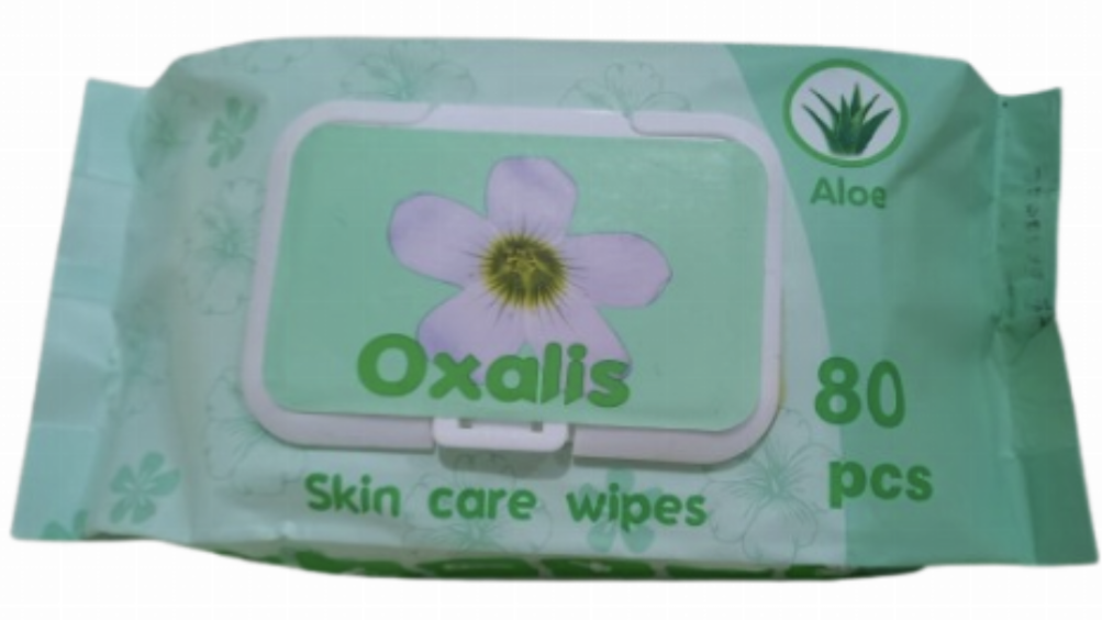 Oxalis skin care wipes Aloe 80pcs
