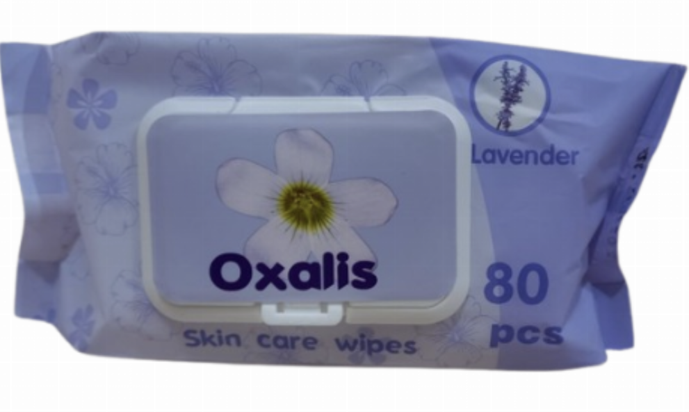 Oxalis skin care wipes Lavender 80pcs