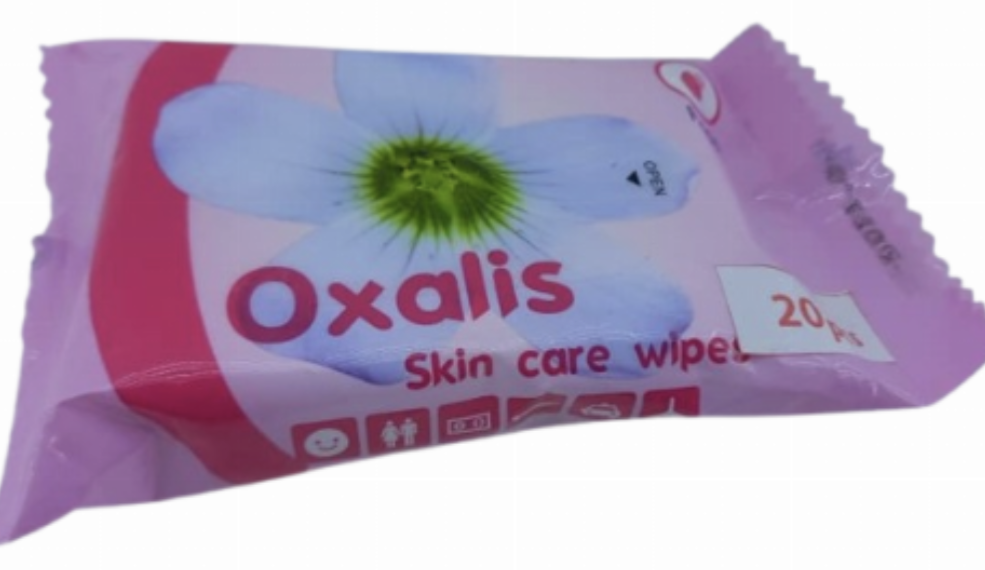 Oxalis skin care wipes Rose 10pcs