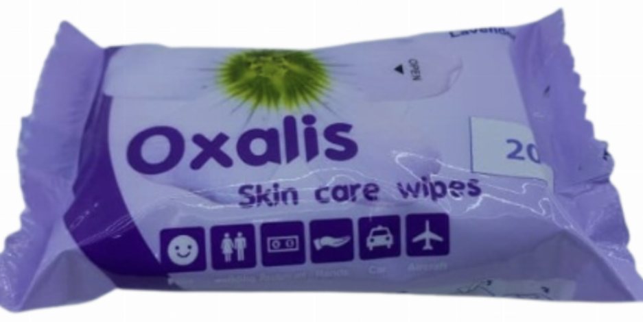 Oxalis skin case wipes Lavender 20pcs