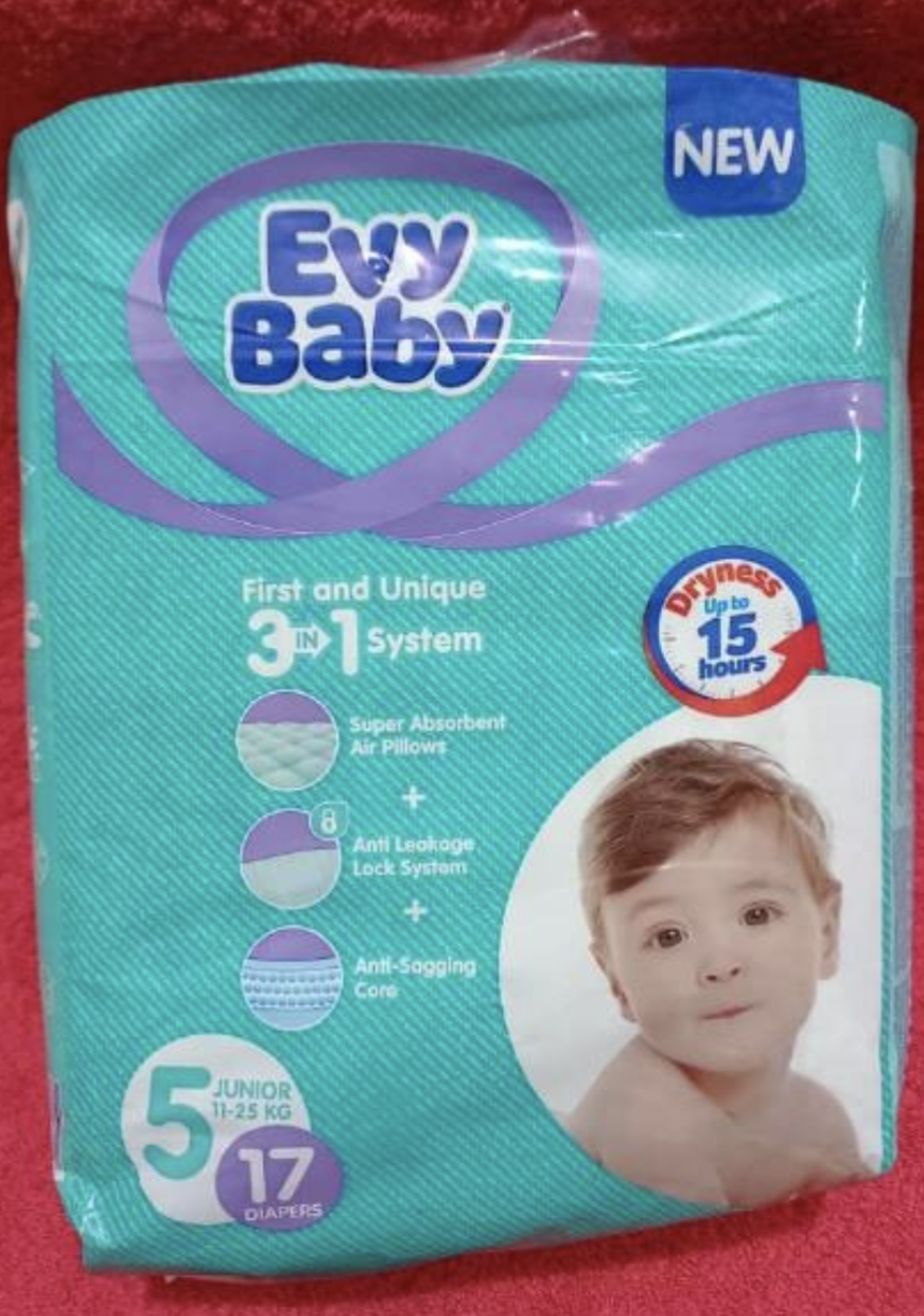 Evy baby diaper(5)11-25kg 17pcs