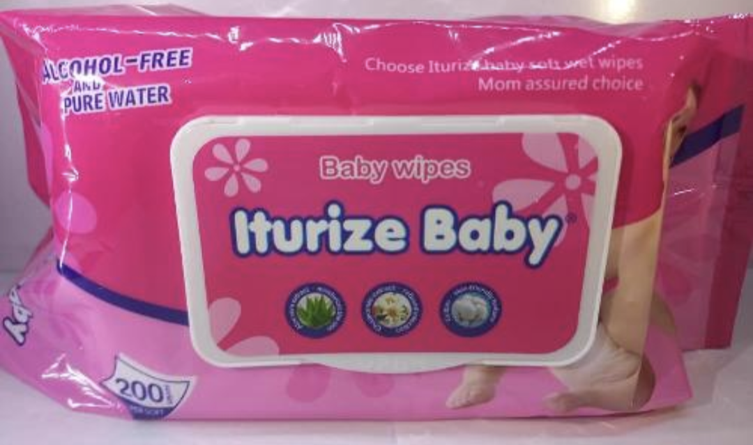 Iturize Baby wipes 200pcs
pink,yellow and blue colour