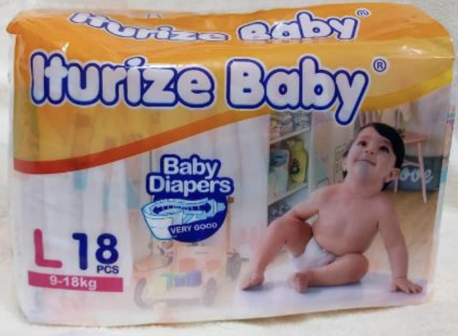 Iturize Baby Diapers L(9-18) kg 18pcs