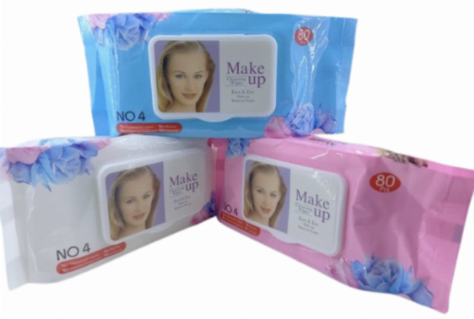 Make up Cleansing Wipes 80pcs Face & Eye Make-up removal Tissues