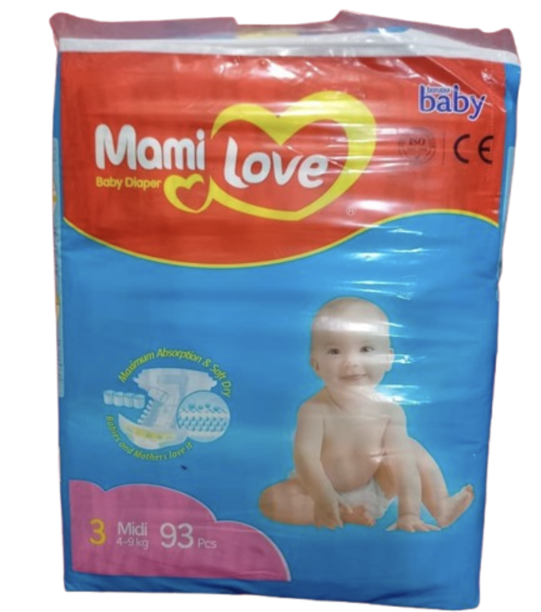 Mami Love Diaper (3)4-9kg 93pcs