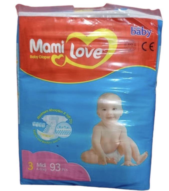 Mami Love Diaper (3)4-9kg 93pcs