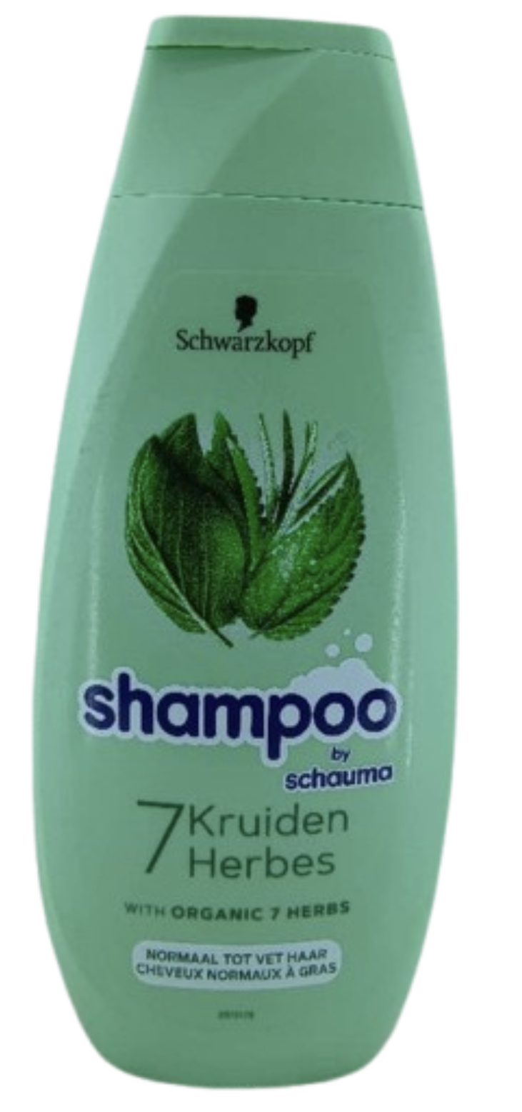 Schwarzkopf shampoo by schauma 7herbes with organic 7 herbbs 400ml for narmal hair