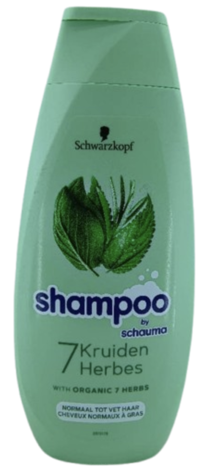 Schwarzkopf shampoo by schauma 7herbes with organic 7 herbbs 400ml for narmal hair