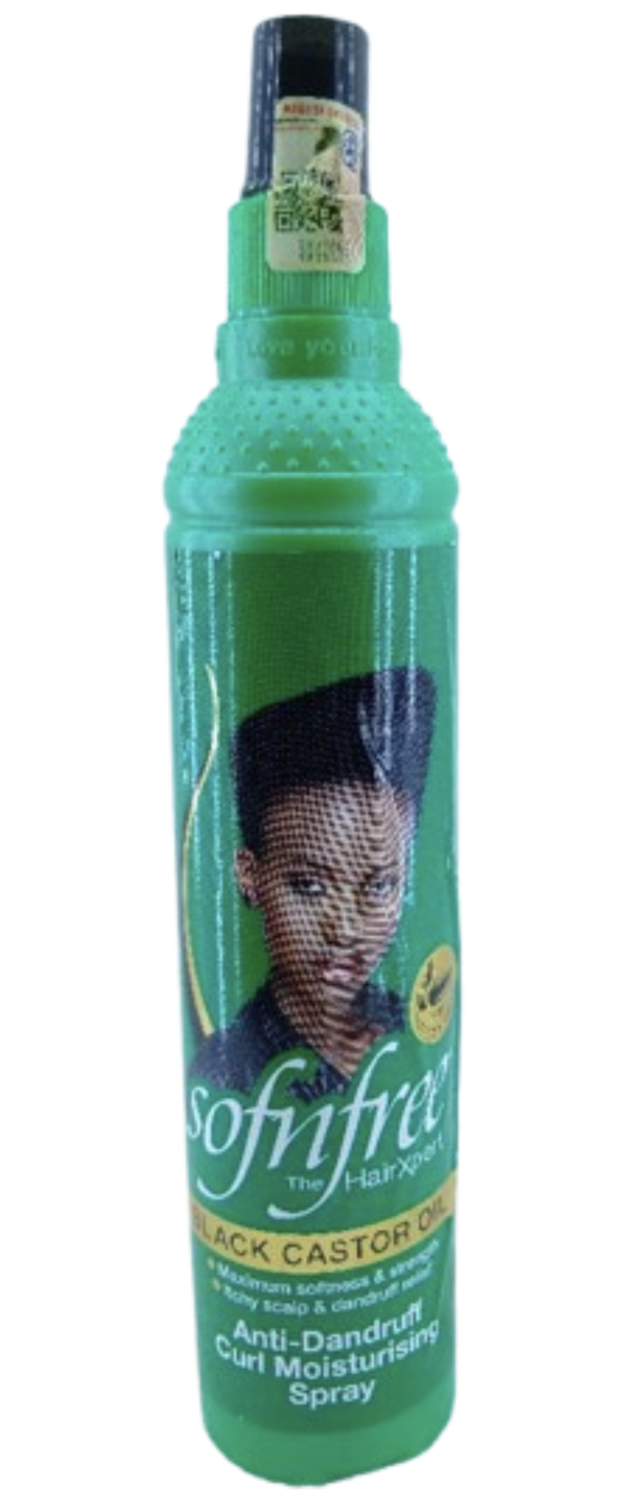 Sofnfree Black Castor Oil Anti-Dandruff Curl Moisturizing Spray 350ml