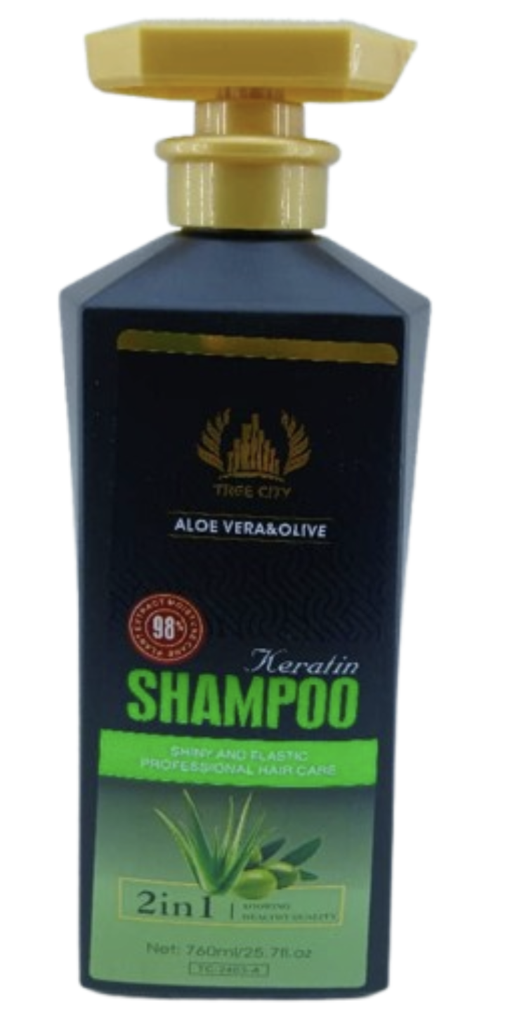 TREE CITY Aloe Vera & Olive Keratin Shampoo 2in1 Shiny and Elastic Professional...