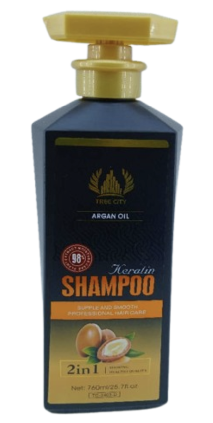 TREE CITY Argan Oil Keratin Shampoo 2in1 Supple and Smooth Professional Hair Care 7..