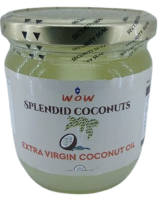 WOW SPLENDID COCONUTS EXTRA VIRGIN COCONUT OIL 400m/ 13.50z
