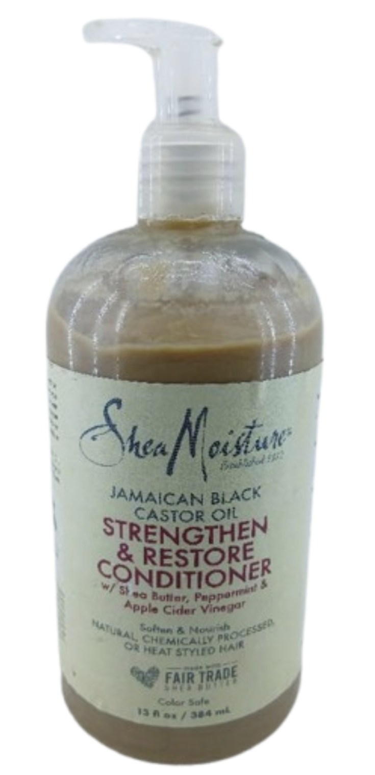 Shea Moisture Jamaican Black Castor Oil Strengthen & Restore Condition 384ml Shea Butter, Peppermint & Apple Cider Vinegar