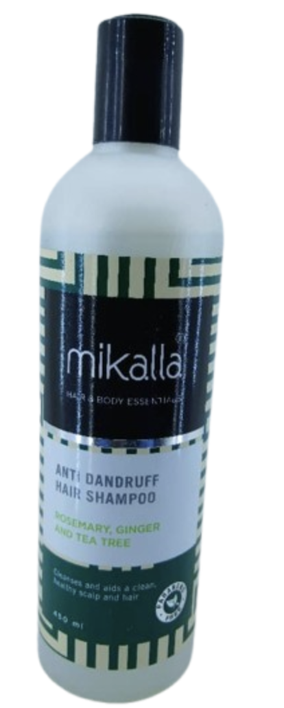 Mikalla Anti Dandruff Hair Shampoo 450 ml Rosemary,Ginger and Tea Tree