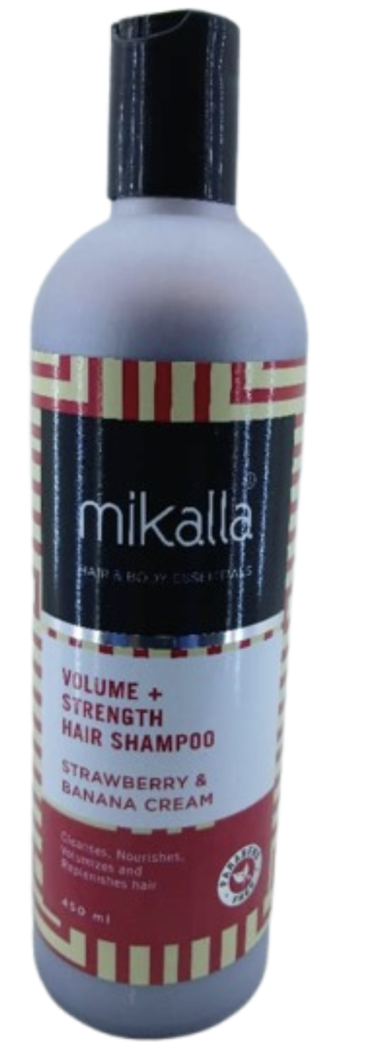 Mikalla Volume+Strength Hair Shampoo 450 ml
Strawberry & Banana cream